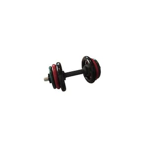 Kit Musculação Emborrachado com Barra Maciça 0,40mm