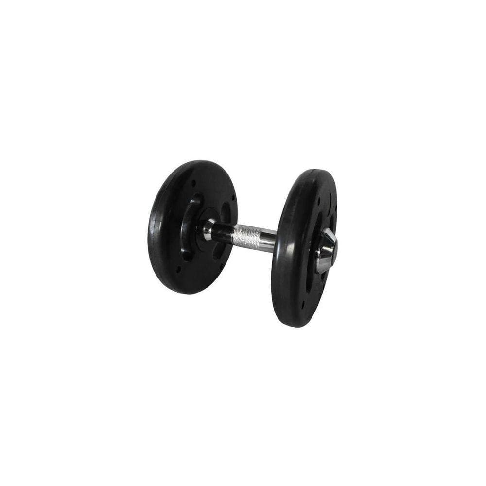 Dumbell Injetado com Pegada Cromada 12kg