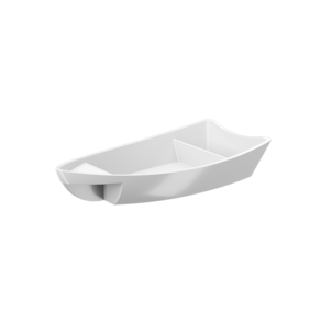 Barco Para Sushi Coza 13,9 x 13,9 x 6,3 cm Branco