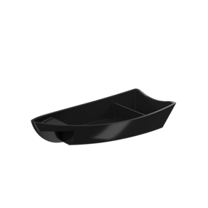 Barco Para Sushi Coza 13,9 x 13,9 x 6,3 cm Preto
