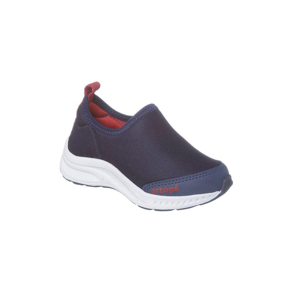 Tênis Infantil Masculino Ortopé Dna Flex Calce Fácil Básico Azul Marinho