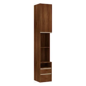 Mesa de Cabeceira Alta Esquerdo 1 Porta 40cm Prime Luciane Móveis