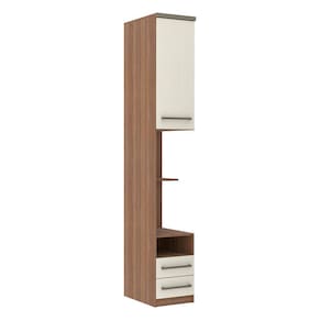 Guarda Roupa Modulado Mesa de Cabeceira Alta 1 Porta 2 Gavetas 38cm Connect Luciane Móveis