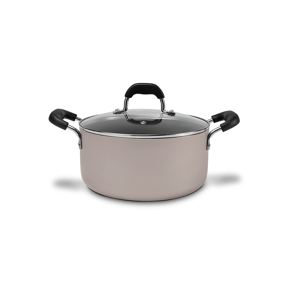 Panela Com Tampa Brinox Saffron Antiaderente 2,7 Litros Ø 20 cm Champagne