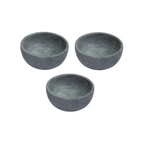 Kit 3 Cumbuca Pedra Sabão Tigela Bowl Para Caldo Sopa 350ml