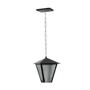 Luminária Imperial de Teto Alumínio Fundido Preto 38cm