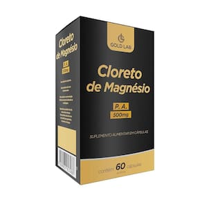 Cloreto De Magnésio P.A - 60 Cápsulas - Gold Lab