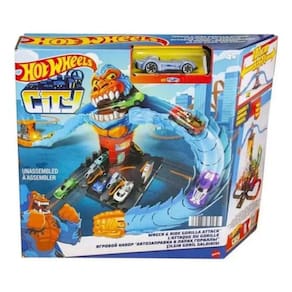 Hdr30 Hot Wheels City Pista Ataque Do Gorila