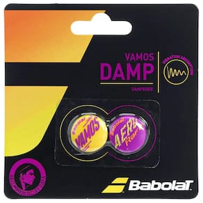 Antivibrador Babolat Vamos Damp com 2 unidades - Amarelo e Roxo