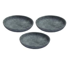 Kit 3 Pratos Fundo Para Massa em Pedra Sabão Borda Alta 23cm