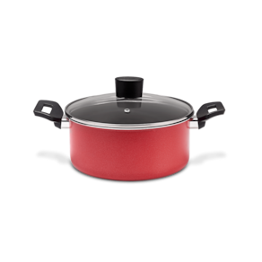 Caçarola Com Tampa Brinox Garlic Antiaderente 2,5 Litros Ø 20 cm Vermelho