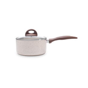 Panela De Indução Com Tampa Ceramic Life Brinox Granada 1,25 Litros Ø 16 cm Vanilla