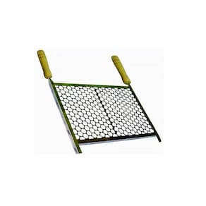 Grelha Retangular Para Churrasqueira Em Aço Inox 60x50com