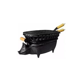 Churrasqueira Porquinho Ferro Fundido Grande 41x23cm