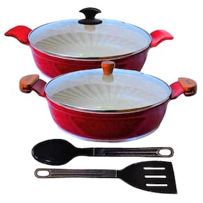 Jogo Frigideiras Antiaderente Marmorizado AAeAM 30cm T02 N04