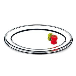 Travessa Oval Para Buffet Brinox Arienzo Ø 68 x 43 cm Aço Inox