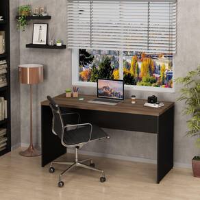 Mesa De Escritório Escrivaninha 1.40x60 Tampo 30mm Netmobil