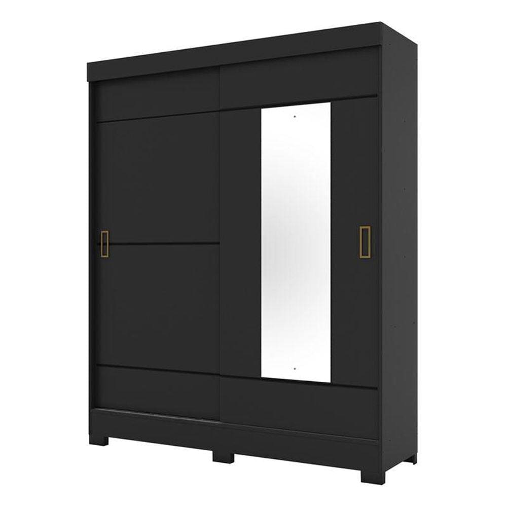 Guarda Roupa Solteiro B66 Preto HP - Briz Móveis