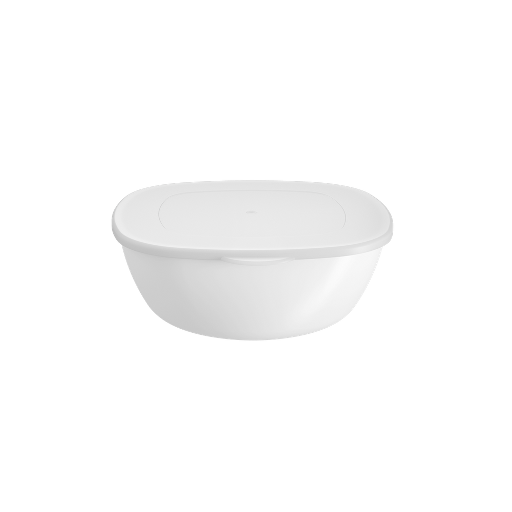 Saladeira com Tampa Coza Essential 20,6 x 19,5 x 7,2 cm 1,3 litros Branco