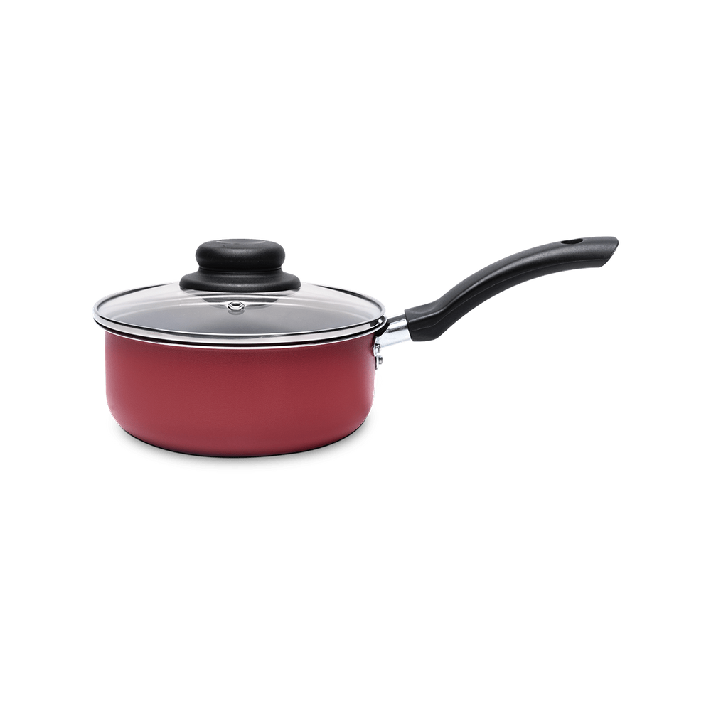 Panela Com Tampa Ruby Brinox Antiaderente 1,3 Litros Ø 16 cm Vermelho