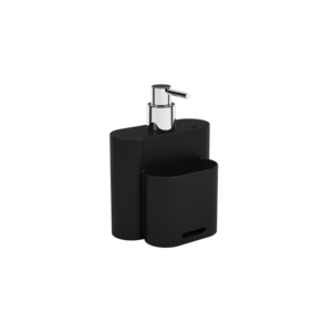 Dispenser Para Detergente Coza Flat 500 ml Preto
