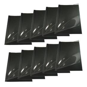 Kit 10 Capas Encadernação Térmica Até 300 Folhas A4 Preta