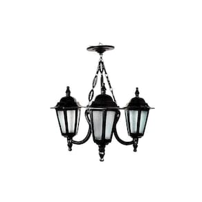 Lustre Colonial de Teto Holandês com Corrente em Alumínio