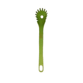 Colher Pegador de Macarrão Nylon Talher Utensílio Verde 28cm