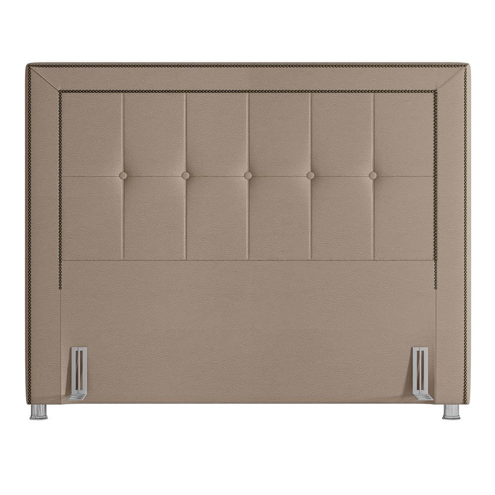 Cabeceira Cama Bom Casal  King 195cm Mali P02 Linho Bege - Mpozenato