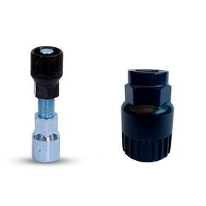 Kit Extrator Chave Sacador de Pedivela Ponta Quadrada Movimento Central Selado Bicicleta Mtb Rava