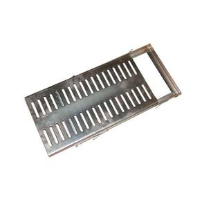 Ralo Grelha e Castilho de Aço Galvanizado Chapa 2mm 20x50cm