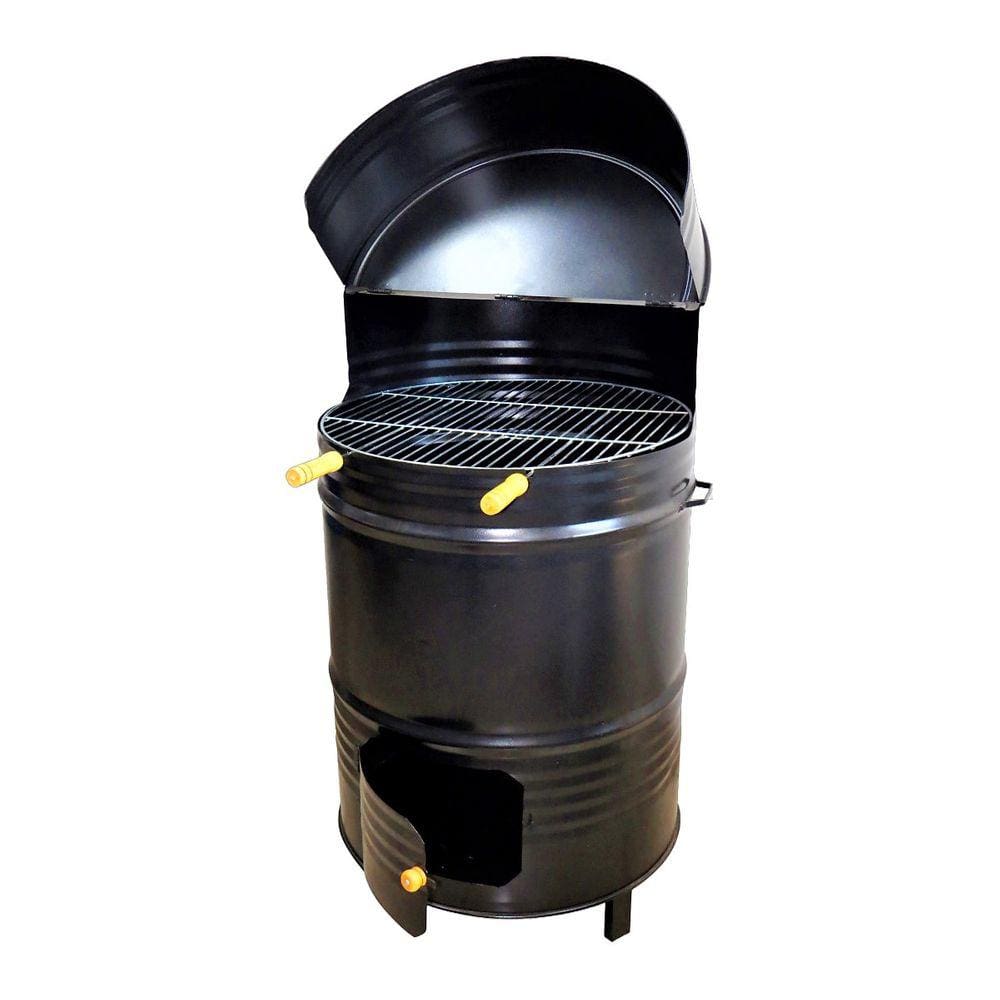 Churrasqueira Alta a Bafo 200L Aço Carbono Grelha 90x57x57cm