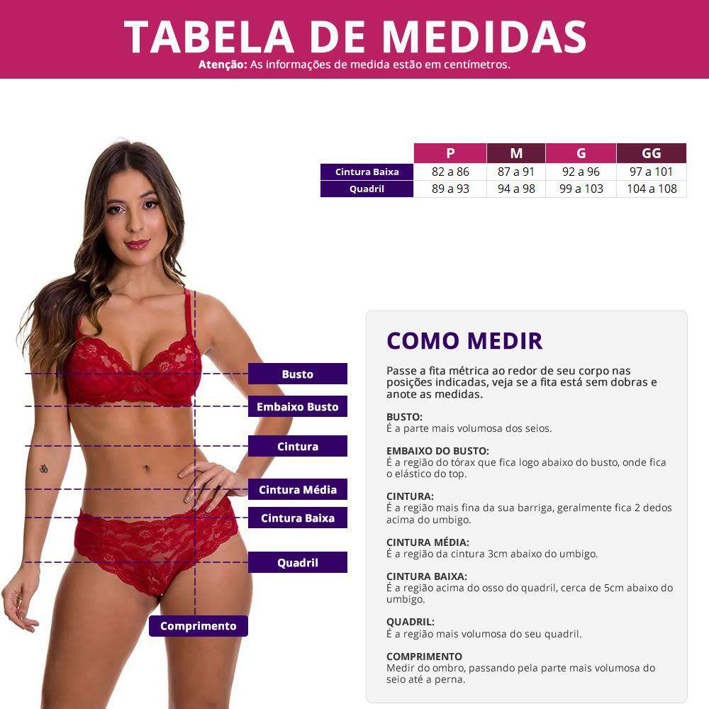 Calcinha Box Caleçon em Renda Lingerie | Casas Bahia