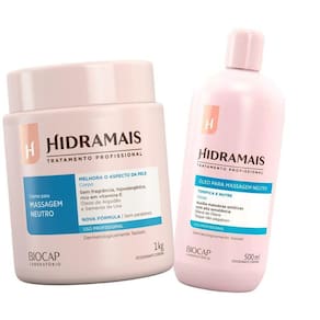 Kit De Massagem Corporal Neutro Creme E Oleo Hidramais 2Un