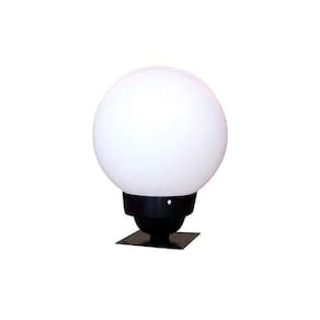 Luminária Colonial para Muro em Alumínio com Globo em Vidro