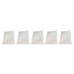 Kit 5 Capas Encadernação Térmica Até 250 Folhas A4 Branca
