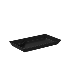 Prato Para Sushi Coza Uno 19,3 x 11,2 x 21,5 cm Preto
