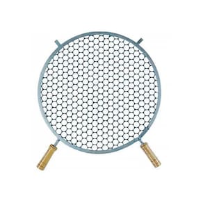 Grelha Redonda De Inox Para Churrasqueira 45cm De Diâmetro