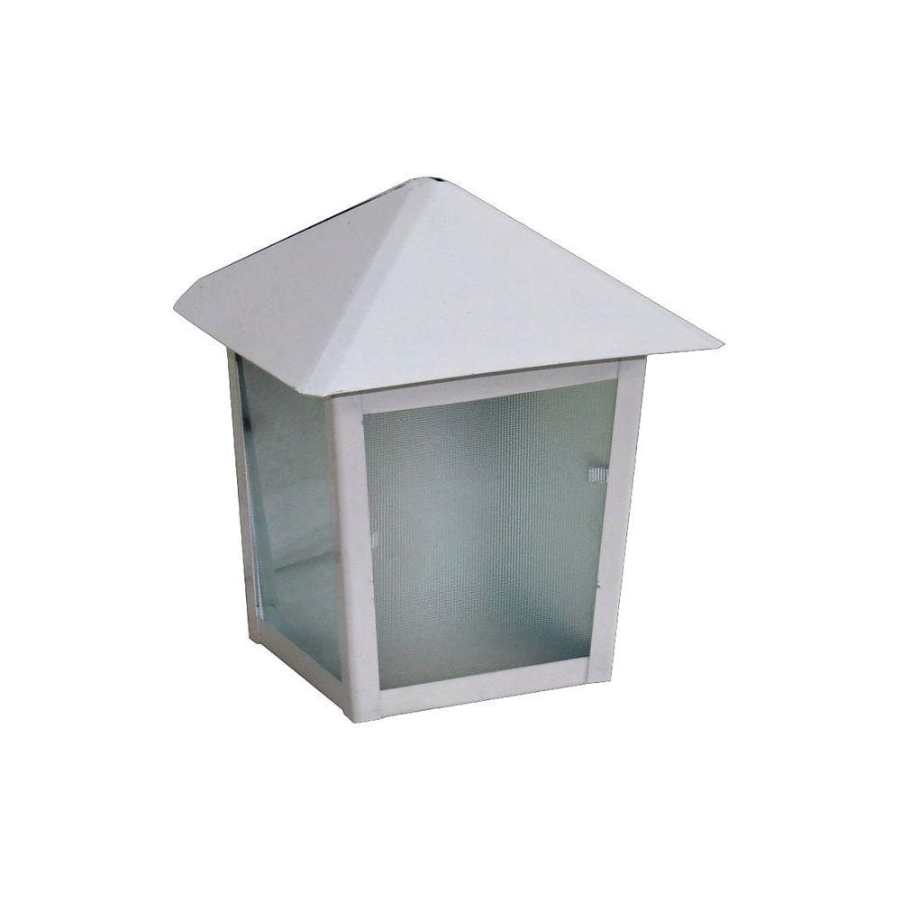 Luminária Verona Parafusar na Parede Alumínio Branco 20x11cm