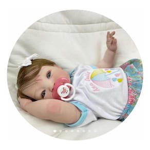 Bebe Reborn Princesa Banho Silicone Realista Fio A Fio