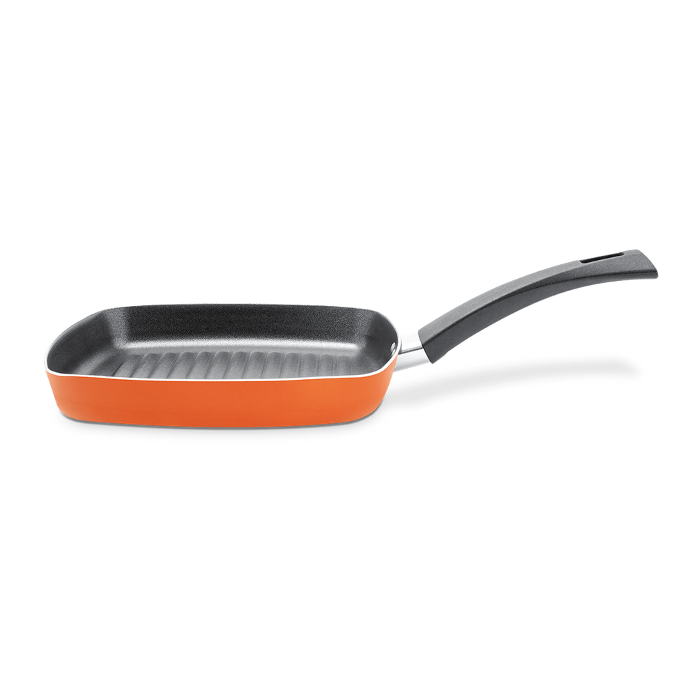 Grill Brinox MasterChef Em Alumínio Com Revestimento Antiaderente 1,3 Litros Laranja