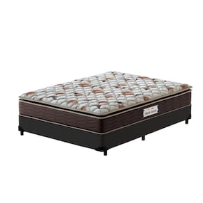 Cama Box Viúva Preta + Colchão de Espuma D45 - Probel - Guarda-Costas ProForce Plus 128x188x63cm