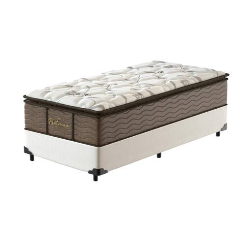 Box Solteiro King Branca + Colchão de Molas Prolastic - Probel - Guarda-Costas Platinum 96x203x69cm Menor preço em Box Solteiro King Branca + Colchão de Molas Prolastic - Probel - Guarda-Costas Platinum 96x203x69cm