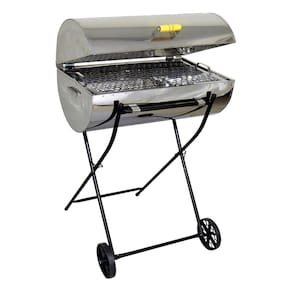 Churrasqueira Brasão Grill Inox Grelha e Carrinho 95x58x35cm