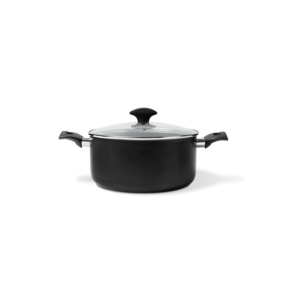 Caçarola Com Tampa Brinox Salsa Antiaderente 4,7 Litros Ø 24 cm Preto