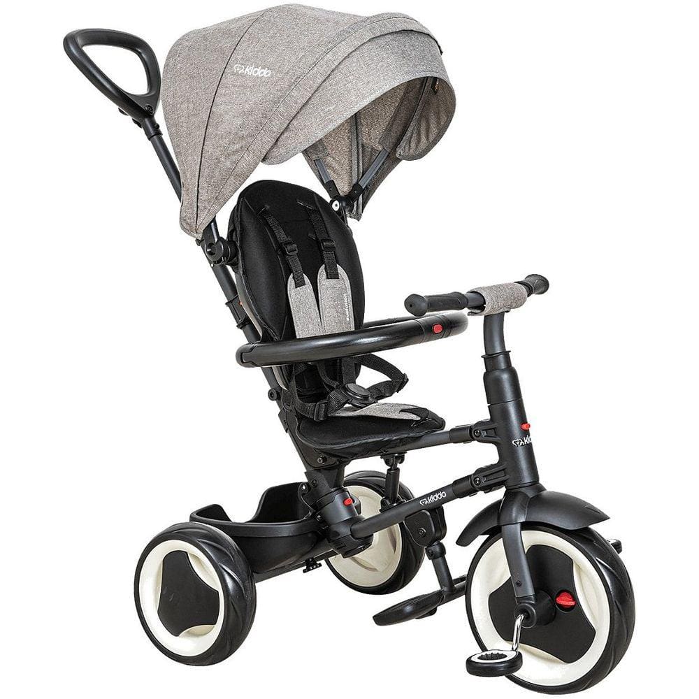 Carrinho de Passeio e Pedal Kiddo Triciclo Evolution Grafite