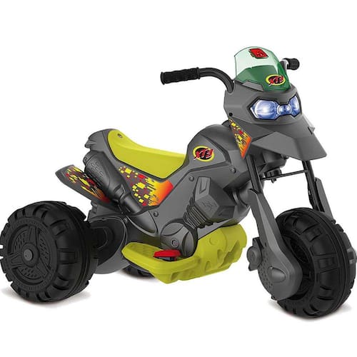 imagem-Moto Eletrica Infantil Bandeirante XT3 6V Titanium Cinza