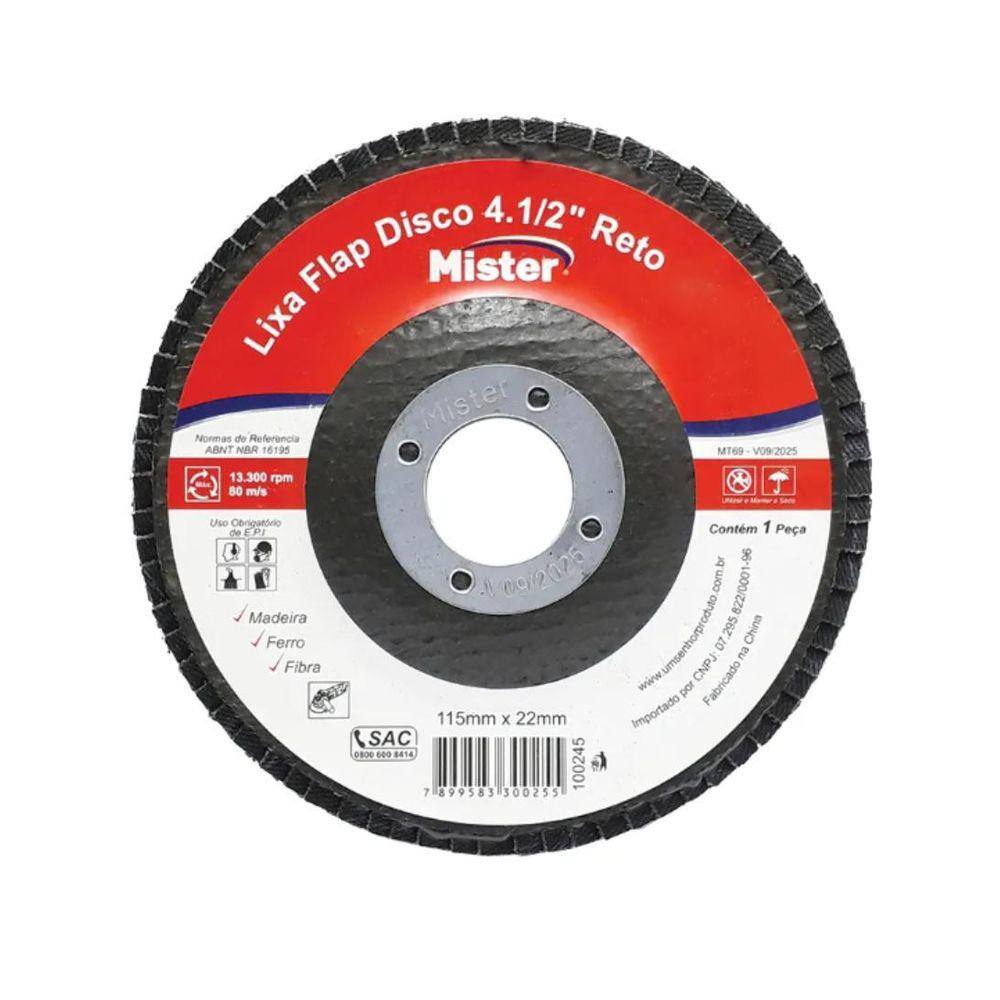Disco Mister Lixa Flap 4.1/2 Reto Gr 60
