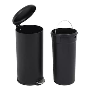 Lixeira Sobrepor Redonda Alta 28 L Preto 63x30cm