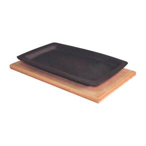 Jogo 10 Tepan 18x28cm Ferro Fundido E 10 Aparador Madeira